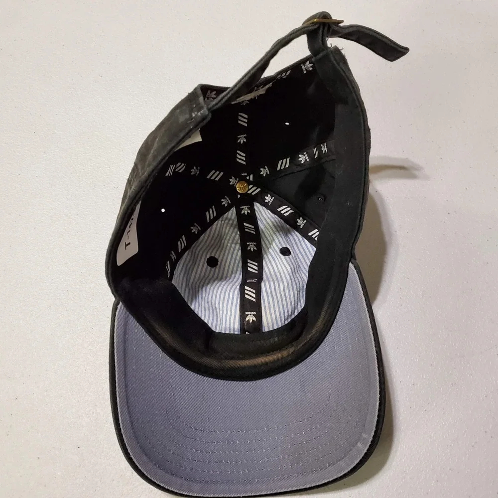 Adidas Men Hat OS Black‎ Trefoil Logo Embroidered Baseball Cap Strapback